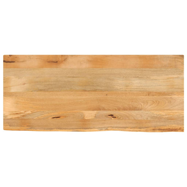 Massivholz Tischplatte Mango Baumkante 140x60 cm