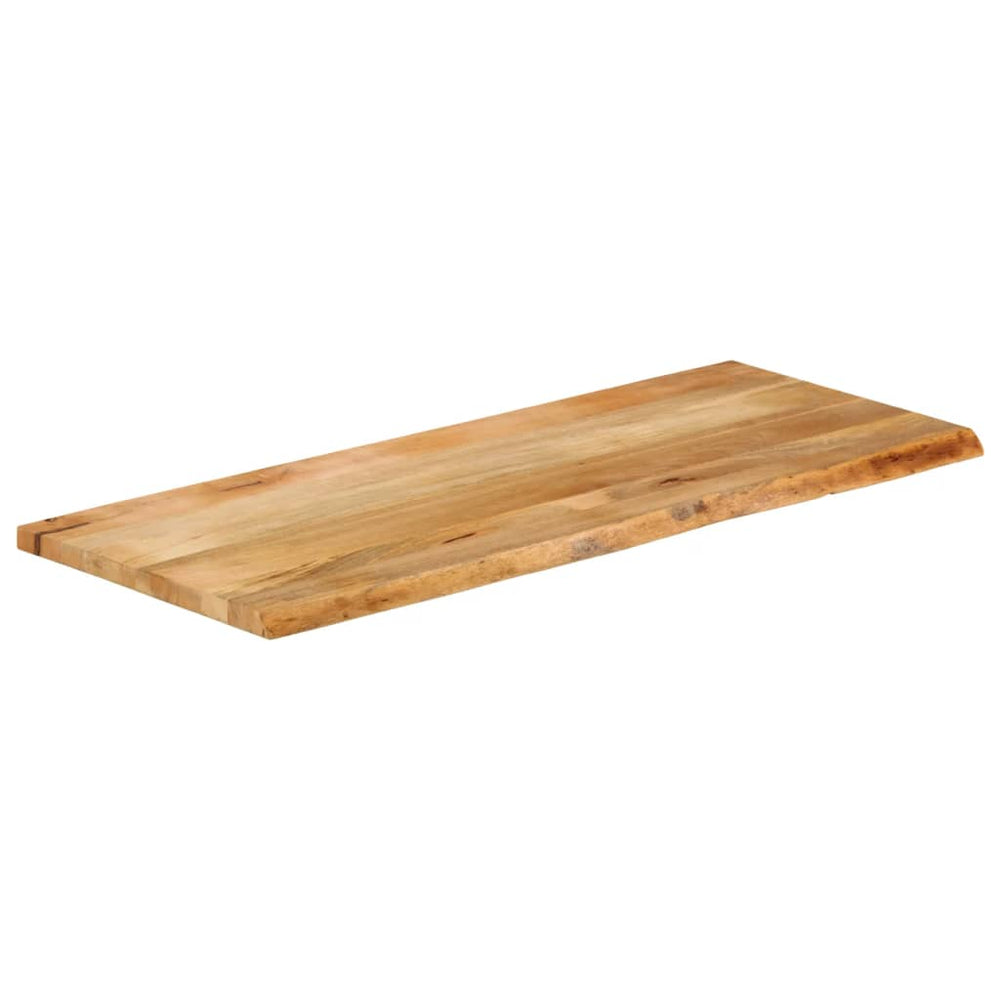 Massivholz Tischplatte Mango Baumkante 140x60 cm