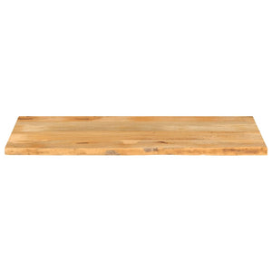 Massivholz Tischplatte Mango Baumkante 140x60 cm