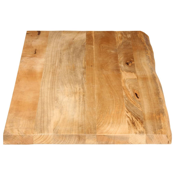Massivholz Tischplatte Mango Baumkante 140x60 cm