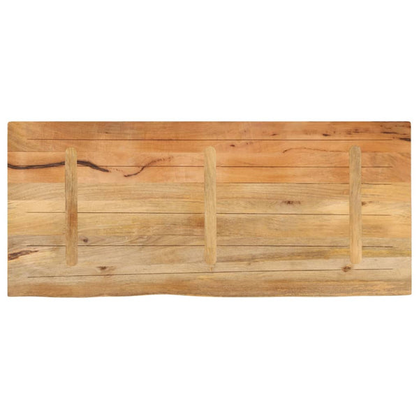 Massivholz Tischplatte Mango Baumkante 140x60 cm