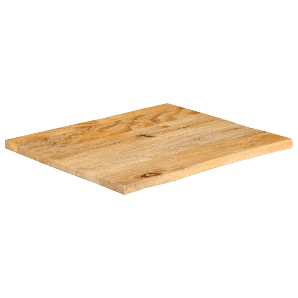 Massivholz Tischplatte Mango Baumkante 80x80