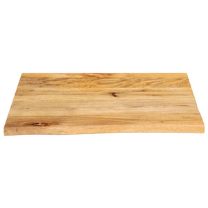 Massivholz Tischplatte Mango Baumkante 80x80