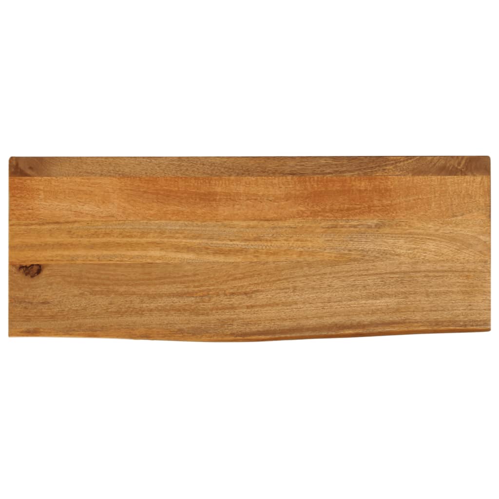 Massivholz Tischplatte Mango 70x30 cm Baumkante
