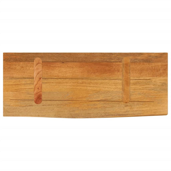 Massivholz Tischplatte Mango 70x30 cm Baumkante