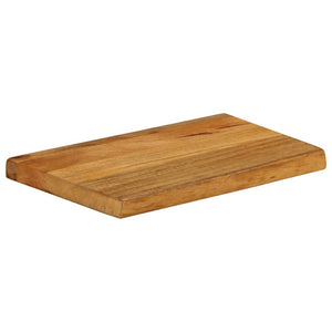 Massivholz Tischplatte Mango Baumkante 50x40 cm