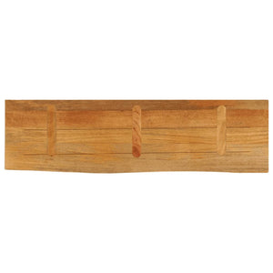 Massivholz Tischplatte Mango Baumkante 100x40 cm