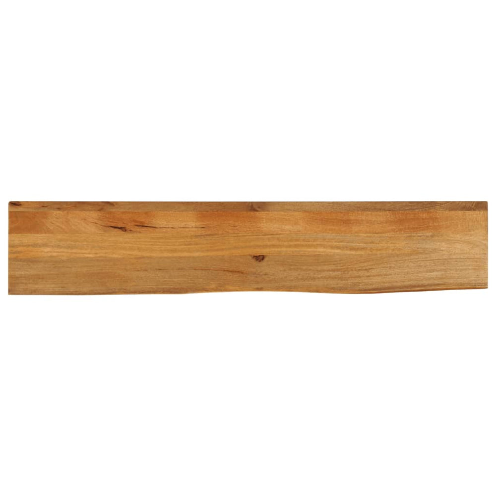 Massivholz Tischplatte Mango Baumkante 140x40 cm