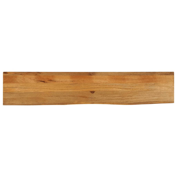 Massivholz Tischplatte Mango Baumkante 140x40 cm