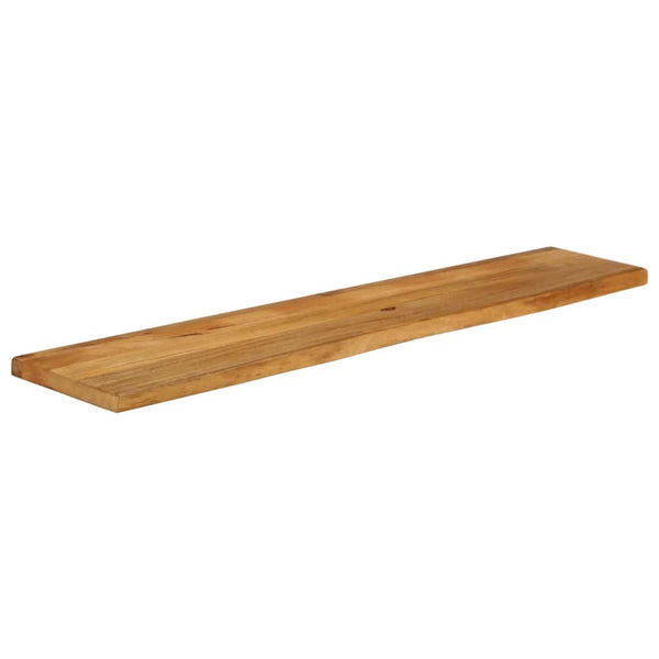 Massivholz Tischplatte Mango Baumkante 140x40 cm