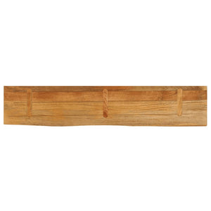 Massivholz Tischplatte Mango Baumkante 140x40 cm