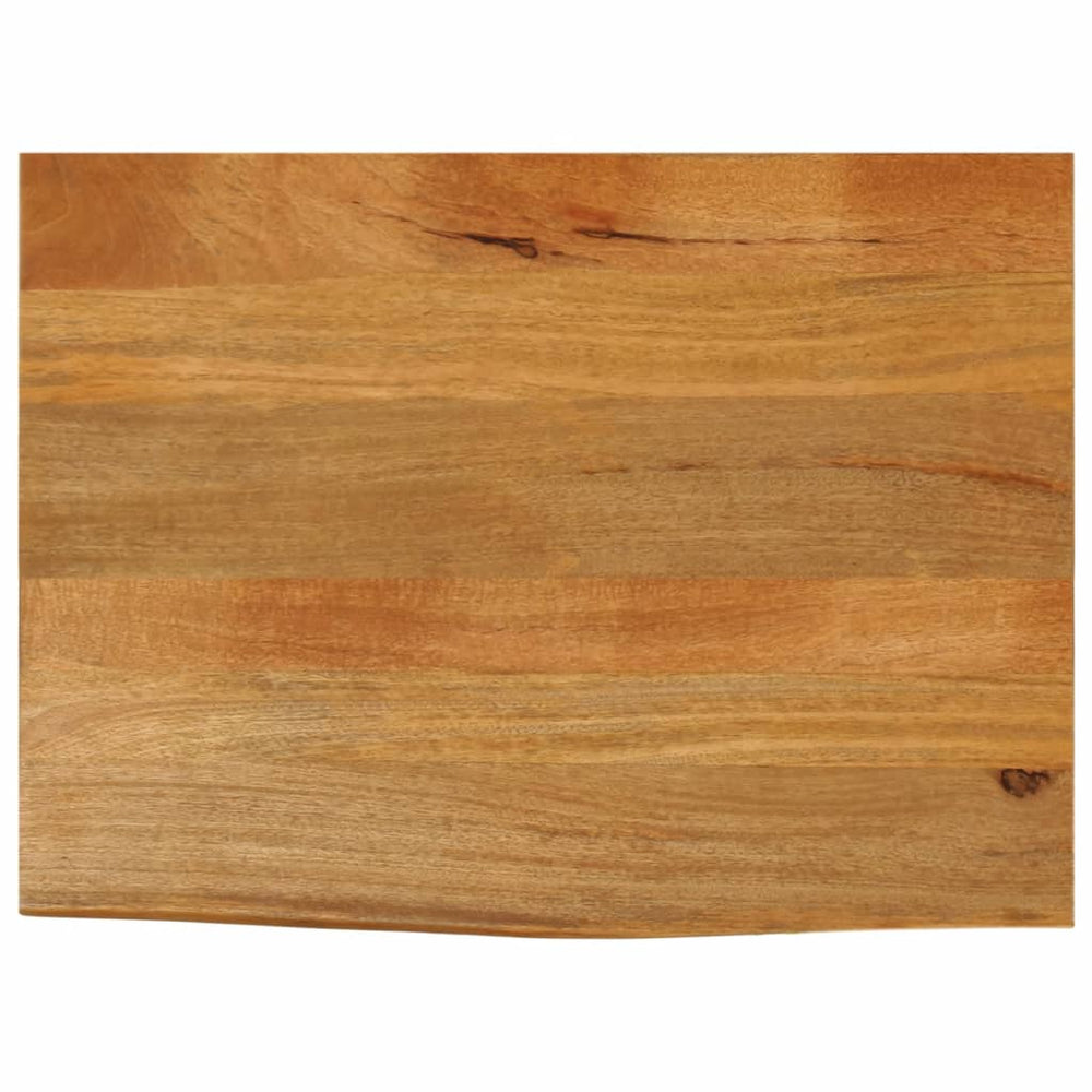 vidaXL Plateau de table à bord naturel 80x60x2,5 cm Bois de manguier massif