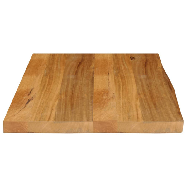 Massivholz Tischplatte Mango Baumkante 80x60