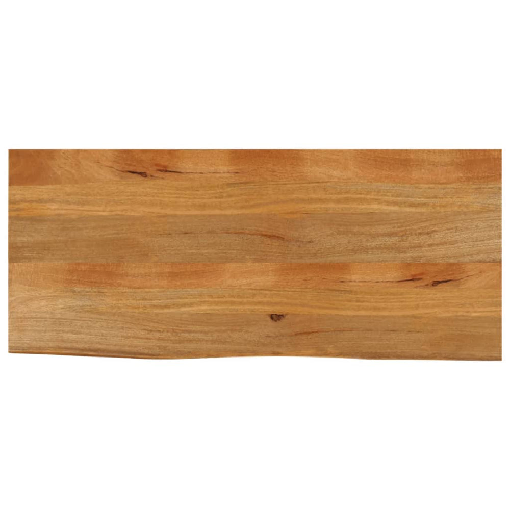 Massivholz Tischplatte Mango Baumkante 140x60 cm