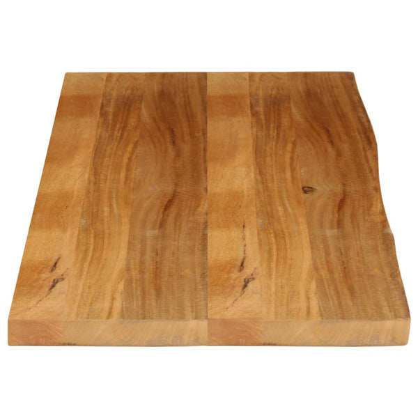 Massivholz Tischplatte Mango Baumkante 140x60 cm