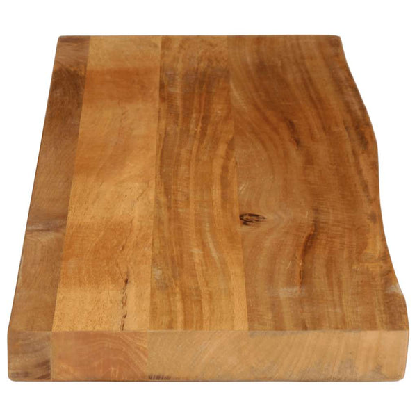 Tischplatte Mango Massivholz 120x20 cm Baumkante