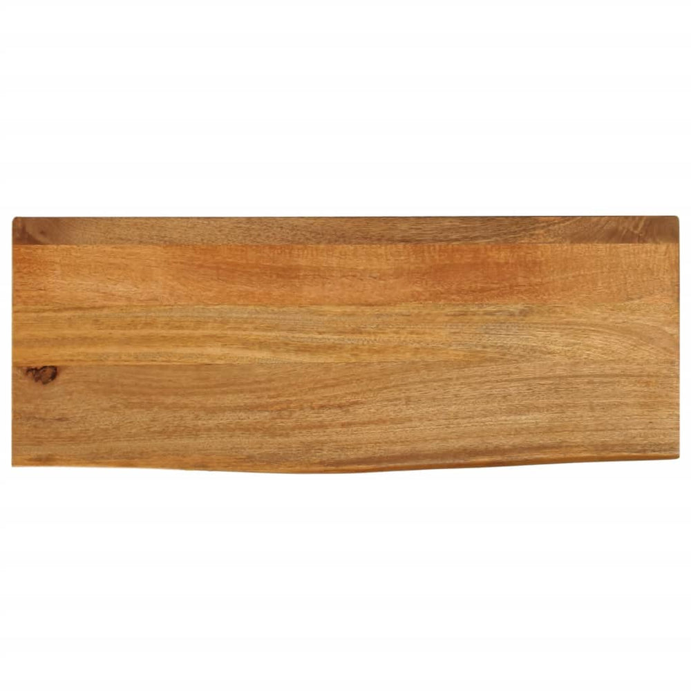 Massivholz Tischplatte Mango Baumkante 70x40 cm