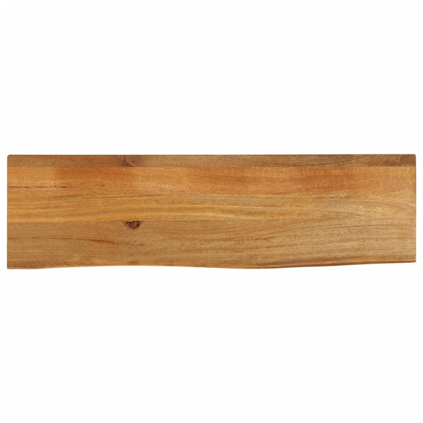 Massivholz Tischplatte Mango Baumkante 120x40 cm