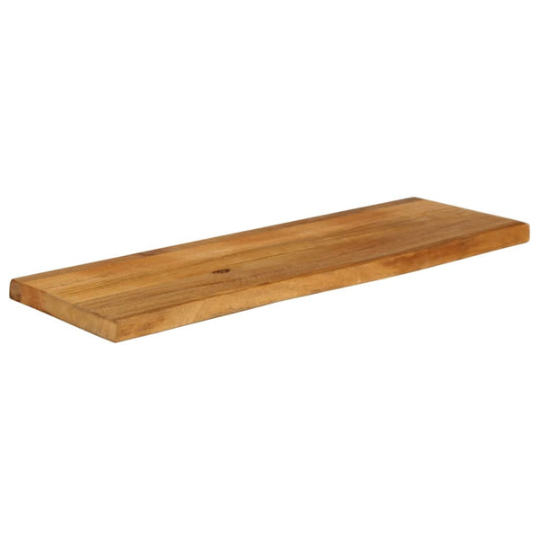 Massivholz Tischplatte Mango Baumkante 120x40 cm