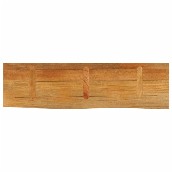 Massivholz Tischplatte Mango Baumkante 120x40 cm