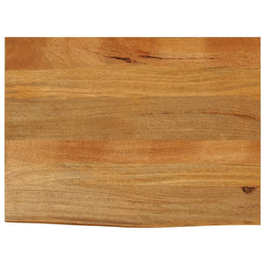 Mango Massivholz Tischplatte Baumkante 80x60 cm