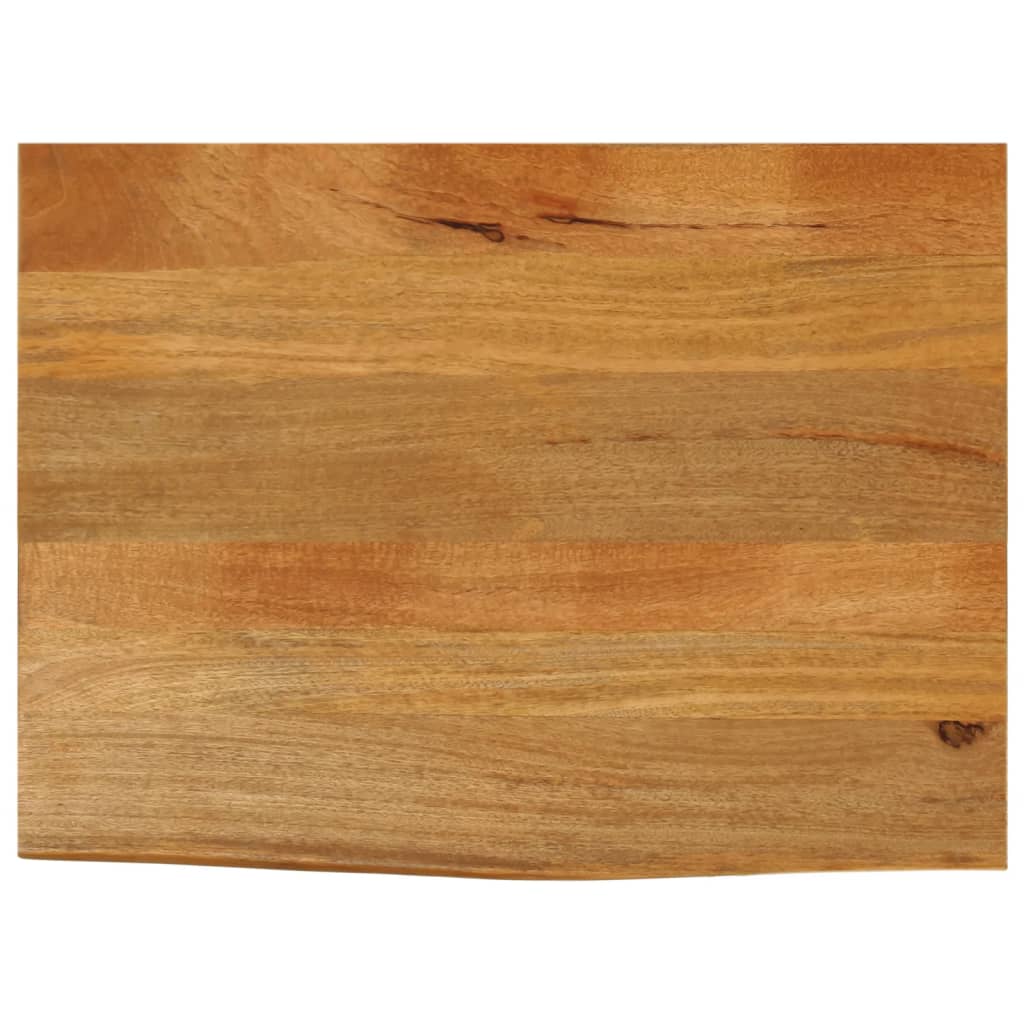 Mango Massivholz Tischplatte Baumkante 80x60 cm