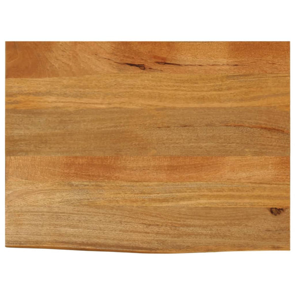 Mango Massivholz Tischplatte Baumkante 80x60 cm
