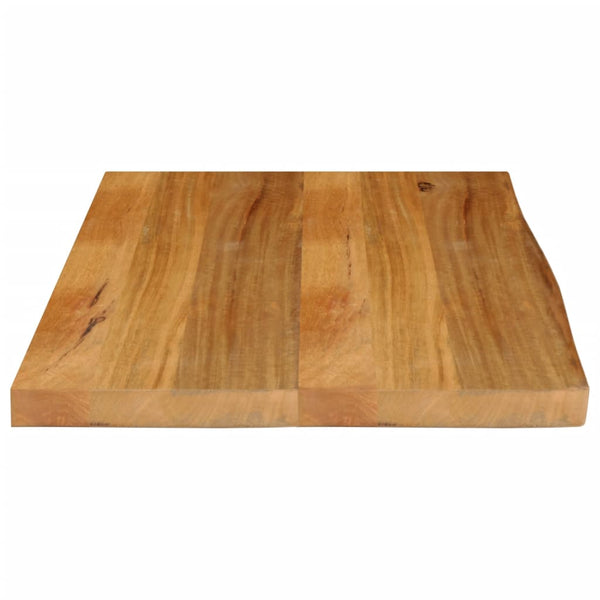 Mango Massivholz Tischplatte Baumkante 80x60 cm
