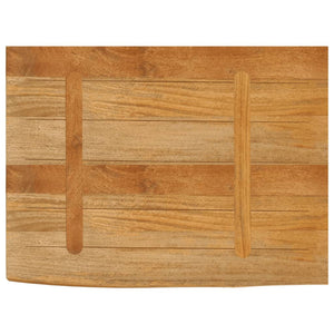 Mango Massivholz Tischplatte Baumkante 80x60 cm