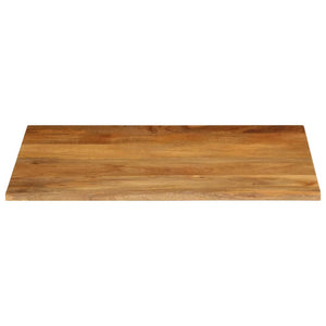 Massivholz Tischplatte Mango Baumkante 90x80 cm