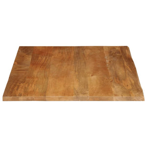 Massivholz Tischplatte Mango Baumkante 90x80 cm