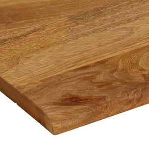 Massivholz Tischplatte Mango Baumkante 90x80 cm