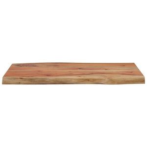 vidaXL Plateau de table 70x40x2,5 cm Rectangulaire Bois massif d'acacia avec bord naturel