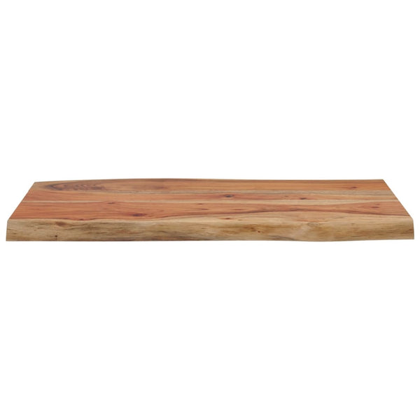 vidaXL Plateau de table 70x40x2,5 cm Rectangulaire Bois massif d'acacia avec bord naturel