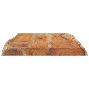 vidaXL Plateau de table 70x40x2,5 cm Rectangulaire Bois massif d'acacia avec bord naturel