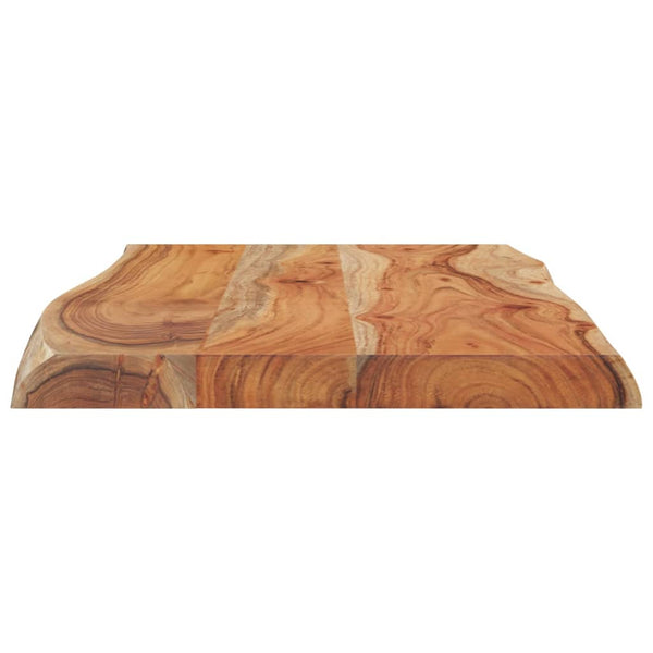 vidaXL Plateau de table 70x40x2,5 cm Rectangulaire Bois massif d'acacia avec bord naturel