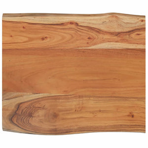 vidaXL Plateau de table 70x60x2,5cm Rectangulaire Bois d'acacia massif Bord naturel