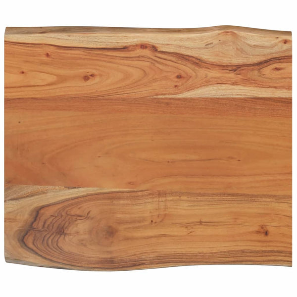 vidaXL Plateau de table 70x60x2,5cm Rectangulaire Bois d'acacia massif Bord naturel