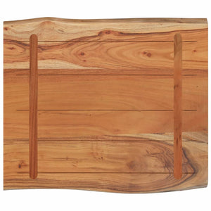 vidaXL Plateau de table 70x60x2,5cm Rectangulaire Bois d'acacia massif Bord naturel