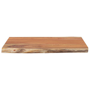 vidaXL Plateau de table 70x60x2,5cm Rectangulaire Bois d'acacia massif Bord naturel