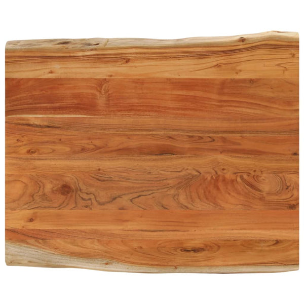 Akazie Tischplatte 90x80cm Massivholz Baumkante