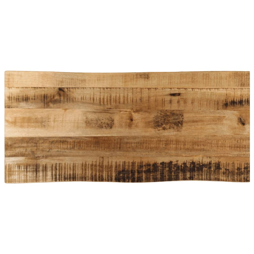 Tischplatte Baumkante 90x40 Mango Massivholz