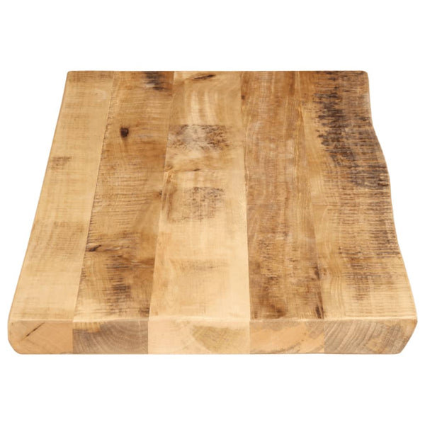 Tischplatte Baumkante 90x40 Mango Massivholz