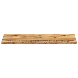 Tischplatte Mango Massivholz Baumkante 110x40 cm