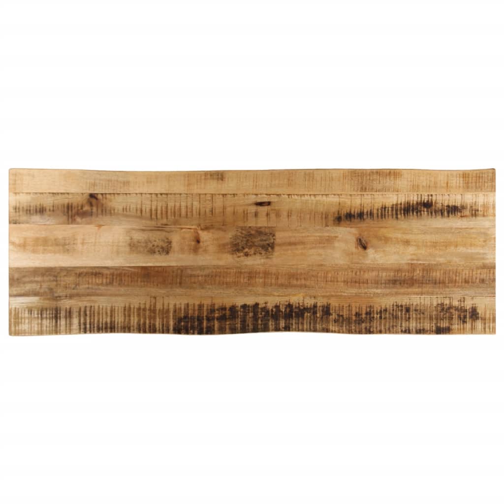 Baumkanten Tischplatte Mango 140x40 cm