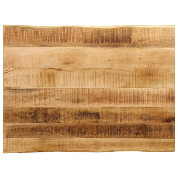 Tischplatte Mango Massivholz 90x60 cm Baumkante