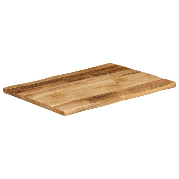 Tischplatte Mango Massivholz 90x60 cm Baumkante