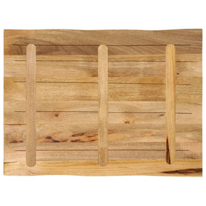 Tischplatte Mango Massivholz 90x60 cm Baumkante