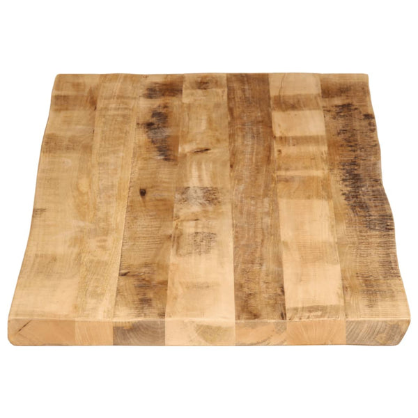 Massive Mango Tischplatte mit Baumkante 140x60 cm