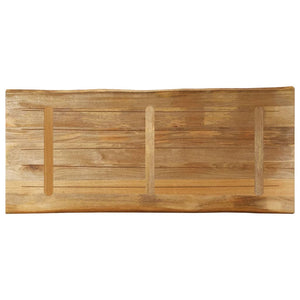 Massive Mango Tischplatte mit Baumkante 140x60 cm